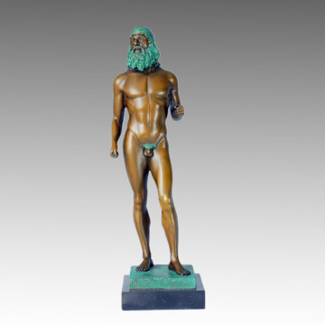 Statue nue Greece Ricci Bronze Sculpture, Milo TPE-367